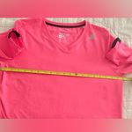 Adidas Shirt Womens XL Fitted Pink Long Sleeve V Neck Athleisure Photo 4