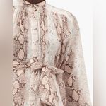 Zimmermann NWT  snake print waist tie blouse size 1 Photo 3