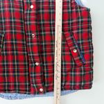 Gretchen Scott  Tartan Plaid Vest Womens Small Red Puffer Duke Of York Jacket Photo 8