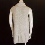 Cloud Chaser  Gray Mock Turtleneck Sleeveless Sweater Photo 3