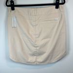 Adidas Womens Golf Skort Beige Stripe Logo Stretch Sport Pickleball Tennis Sz 10 Photo 7