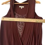 Robbi & Nikki by Robert Rodriguez‎ Brown Sequin Tank Top Women's S Going Out Photo 6