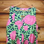 Lilly Pulitzer Silk Top Blue Size 4 Photo 3