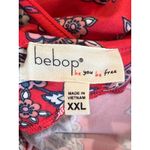 Bebop Red Floral Stretch Dress Women's Size XXL Length 36.5" Cottage Country Photo 3