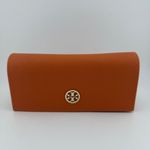 Tory Burch  Orange Sunglass Case Eyeglass Pouch Photo 1