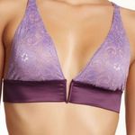 Free People Purple Lace V-Wire Soft Bralette Photo 0