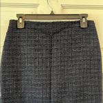 Ann Taylor  Tweed Black & Navy Blue Pencil Mini Skirt - Size 4 Photo 1