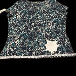 st. john's bay NWT St John’s Bay SS w/ring & gathered front multi blue print very soft fabric Photo 9