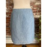Gap  Denim Button Front Skirt Size 6 Light Wash Jean Skirt Photo 4