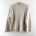 H&M  Fine Knit Long Sleeve Polo Collared Pullover Sweater Tan Beige XS Photo 3
