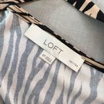 Loft tiger animal print brown and black slinky long sleeve dress size 4 petite Photo 6