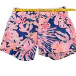 Lilly Pulitzer  Callahan Shorts Tropical Bright Summer Pink Blue Coral Pattern 00 Photo 2
