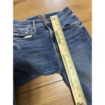 MOTHER Denim The Insider Crop Step Chew Jeans in Dancing on Coals (size 23) Blue Photo 4