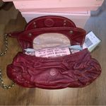 Retro  Dark Red Patent Leather Juicy Couture Long Chain Purse NWT Photo 2