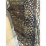 Boho Brown Open Front Fringe Cardigan Vest Women's S Fairy Western Hippie Photo 1