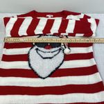 Bongo Vintage Santa ´s womens striped red-white Holiday Ugly Christmas sweater L Photo 6