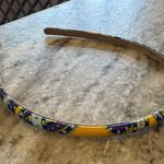 Anthropologie  Vibrant Yellow and Blue Headband Photo 0