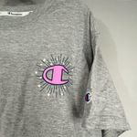 Champion Grey Crop Top Tee Shirt Size Medium Photo 1
