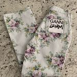 Ganni NWT  Betzy Floral print cropped denim‎ jeans sz 26 Photo 5