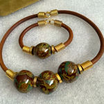 Unique Vintage Necklace & bracelet set 🤎🧡 Photo 0