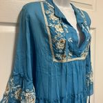 Miss June Paris Short Embroidered Beach Summer Tiered Dress Top Photo 6