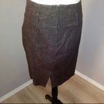 My Michelle  Brown Pleated office Pencil Skirt Photo 4