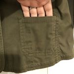 J.Jill ‎ green army utility button down jacket. Cotton stretch women’s size 12 Photo 10