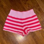 Daily Practice by Anthropologie Pink and Red Striped Shorts Size XXS Photo 0