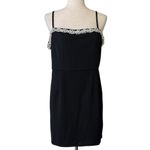 Francesca’s Connie Rhinestone Embellished Mini Dress Black Size XL Photo 2