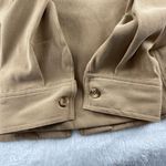 Apparenza Stretch Velour Jacket Womens Size M Tan Zip Front Pockets Western Chic Brown Size M Photo 9