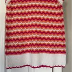 Loft  colorful knit scalloped tank sweater Photo 3
