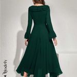 Womens Long Sleeve Ruffle A Photo 3