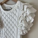 Cleobella  Hedda Short Sleeve Sweater Knit Ruffle XS Organic Cotton Photo 1