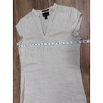 Cynthia Rowley  100% Linen Beige Embroidered Tunic Dress Boho Resort Size 4 Photo 7