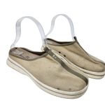 Tommy Bahama  Beige Slip On Comfort Canvas Flats Sand Cape Coral Casual Shoes 8 Photo 1