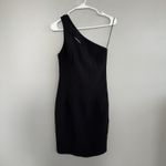 Maria Bianca Nero Woman’s Black Mini One Shoulder Dress Asymmetrical Size XS Photo 3
