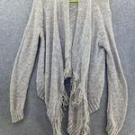 Bershka  Women's Open Front Waterfall Knit Cardigan Long Sleeve Size Large Photo 0