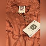 Bali Elf Linnette Mini Dress Copper Color Ruffle Fit Flare Style Cowboy Size XL Orange Photo 1