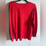 JM Collection  Vibrant Red Crew Neck Sweater Size XL Photo 5