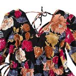 Band of the Free Black Berry Floral Print Surplice Hi Photo 6