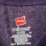 Hanes  Ecosmart Sweatshirt Women Small Crew Neck Cozy Violet Pullover Long Sleeve Photo 2