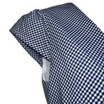 J.Crew  Faux Wrap Gingham Cotton Poplin Mini Dress Blue/White  EUC‎ Size 0 Photo 5