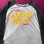 Rare Johnny Cash Raglan Gray Size L Photo 2