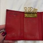 Prada Authentic Red Leather 6-Key Gold Card Holder Photo 7