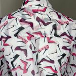 New York & Co. Collared Roll Tab Long Sleeve High-Heel Shoes Shirt Blouse XS Photo 3