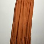 Anthropologie Saturday Sunday ribbed tiered jumpsuit rust colored size XS Photo 8