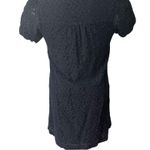 Axes Femme Black Lace Pullover Dress with White Lace Detail, Sz M Size M Photo 1