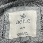Aerie Slouchy Gray Cable Pullover Knit Sweater, Women’s Size XS Photo 3