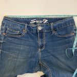 Seven7 Women’s Stretchy Cropped Medium Blue Wash Denim Jeans EUC Sz 14 Cotton Photo 9