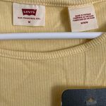 Levi's Yellow Fitted Ribbed Short Sleeve Tee Photo 1